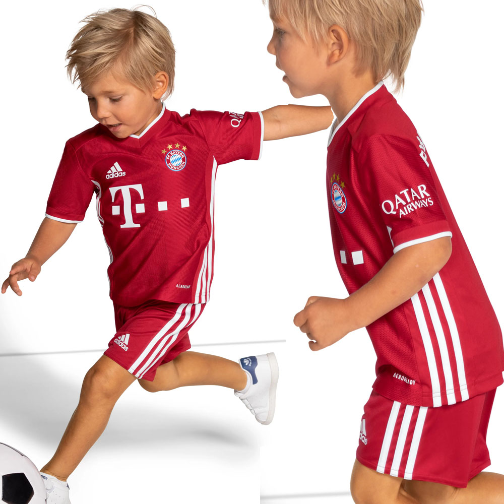 Kop-FC-Bayern-Munich-Hemmatroja-Barn-2021-22-Kortarmad-Kit-Tillbaka-kits