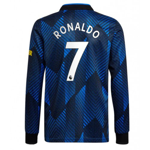 Manchester United Cristiano Ronaldo #7 Tredjetröjan 2021 22 Långärmad