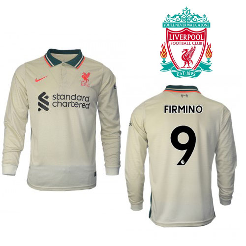 Liverpool Roberto Firmino #9 Bortatröja 2021 22 Långärmad