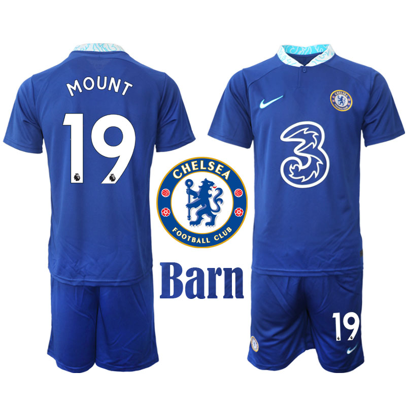 Chelsea FC 2022 23 Mason Mount #19 Hemmaställ