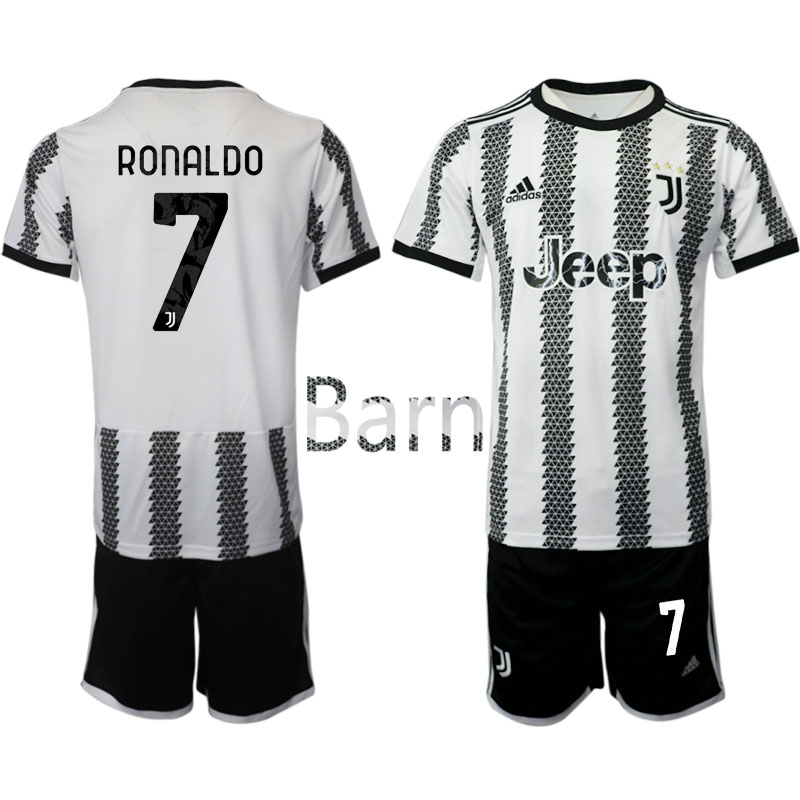 Juventus-Hemmaställ 22 23 Cristiano Ronaldo #7 för Barn