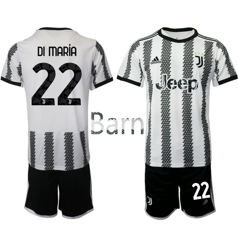 Juventus-Hemmaställ 22 23 Di Maria #22 för Barn