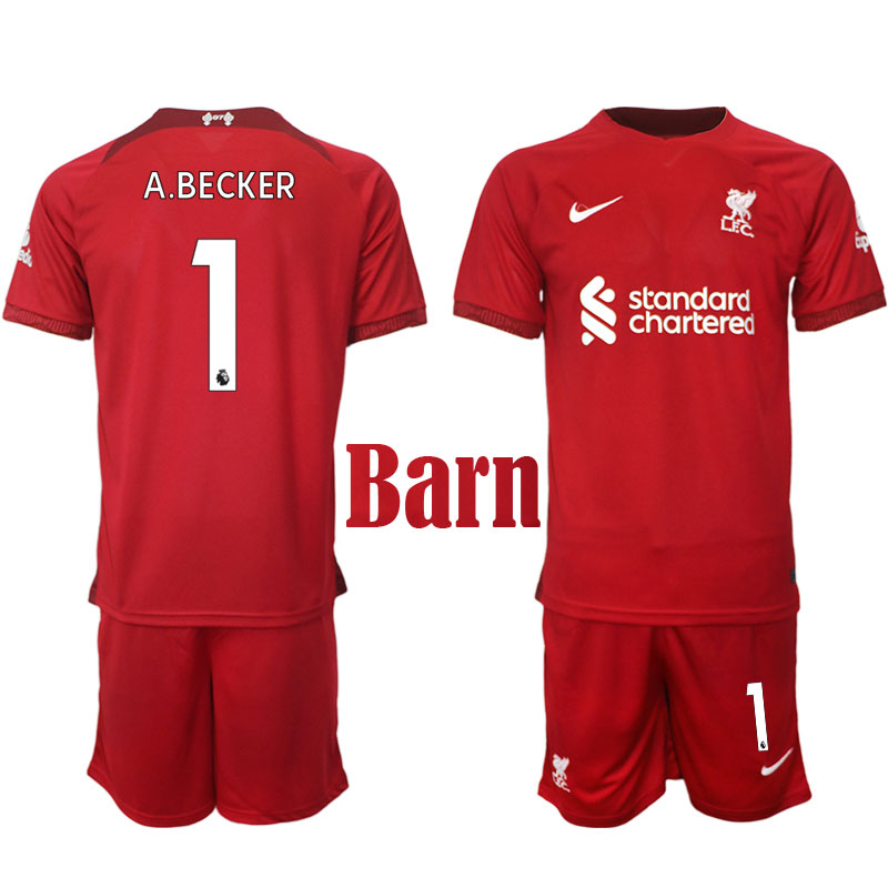 Liverpool FC 2022 23 Alisson Becker #1 Hemmaställ Kortärmad