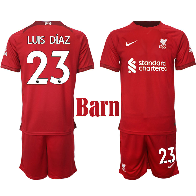 Liverpool FC 2022 23 Luis Diaz #23 Hemmaställ Kortärmad