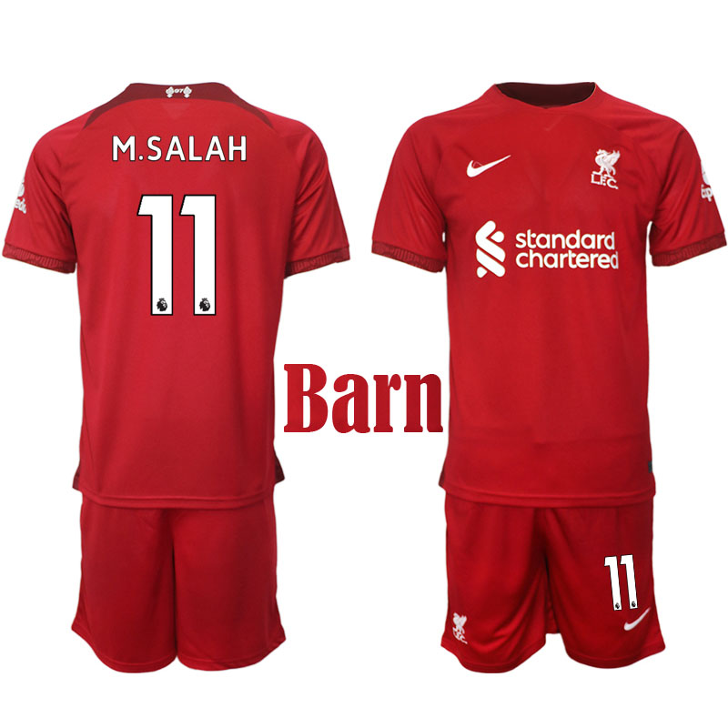 Liverpool FC 2022 23 Mohamed Salah #11 Hemmaställ Kortärmad