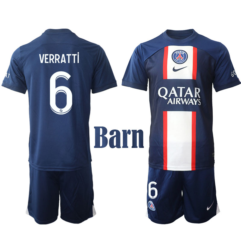 Paris Saint-Germain 2022 23 Marco Verratti #6 Hemmaställ