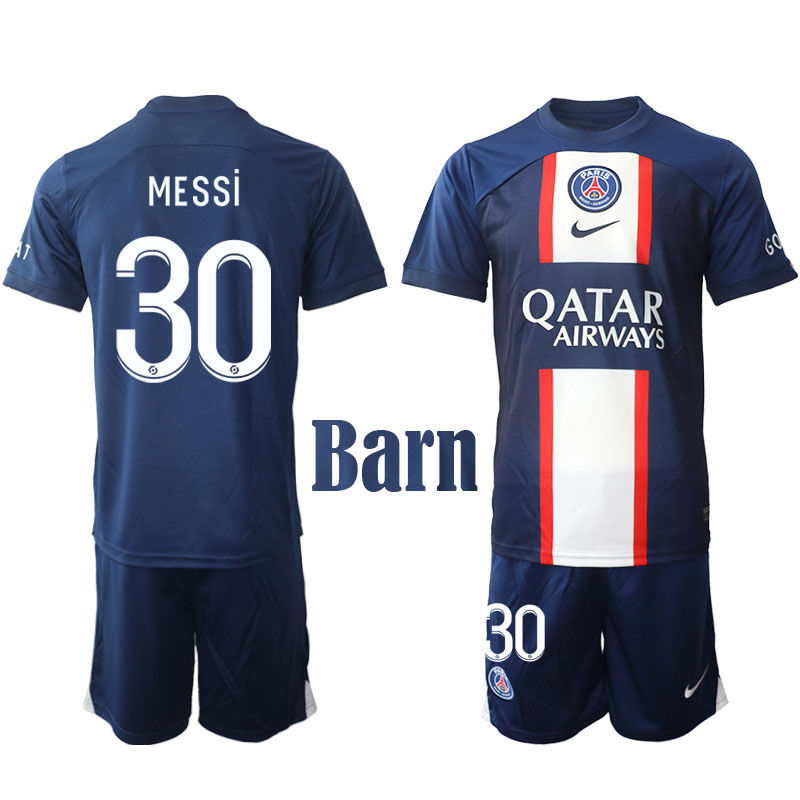 Paris Saint-Germain 2022 23 Messi #30 Hemmaställ
