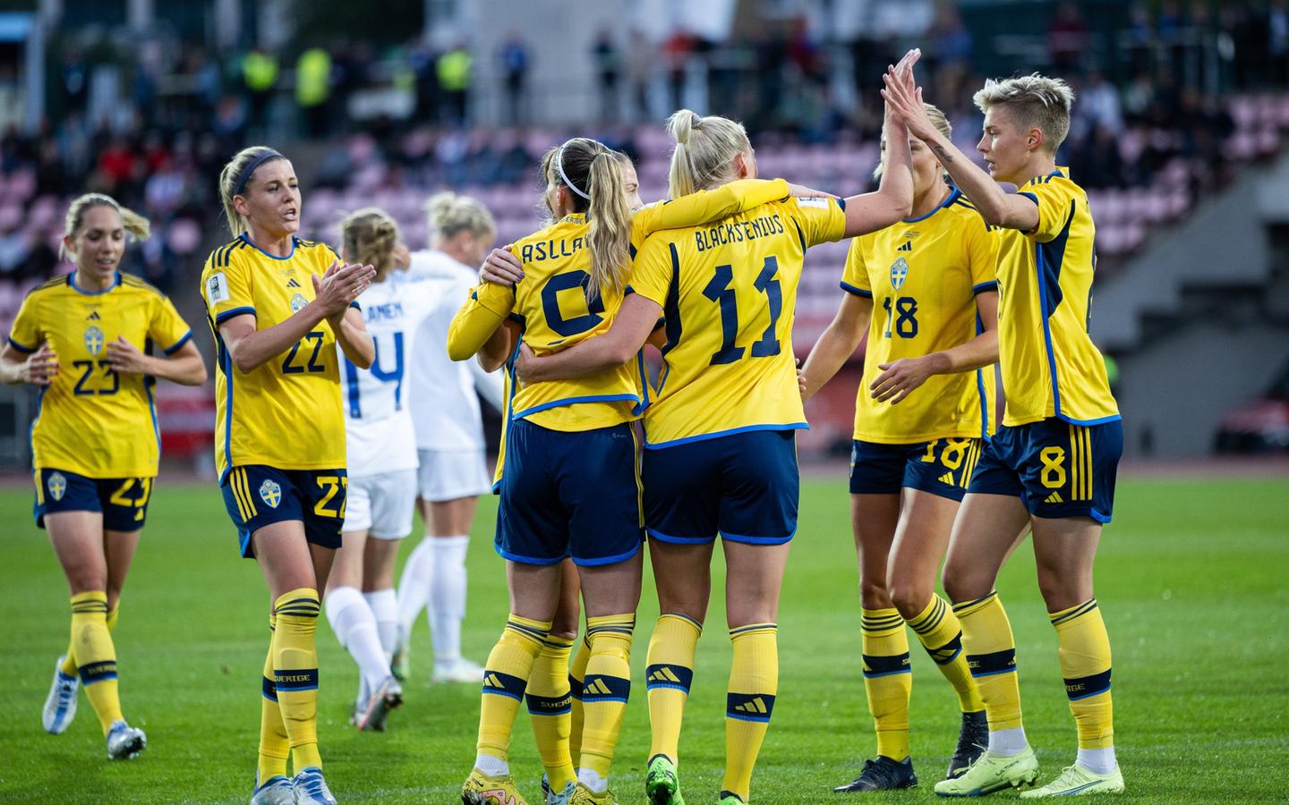 Bilder från Sveriges VM-kvalmöte med Finland