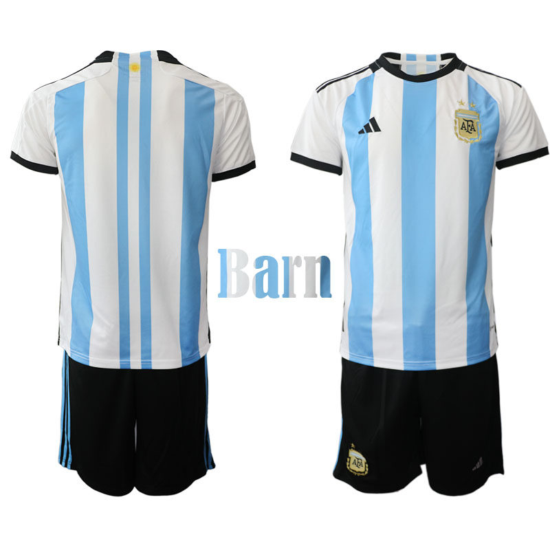Fotbolls-VM 2022 Argentina Hemmaställ för Barn