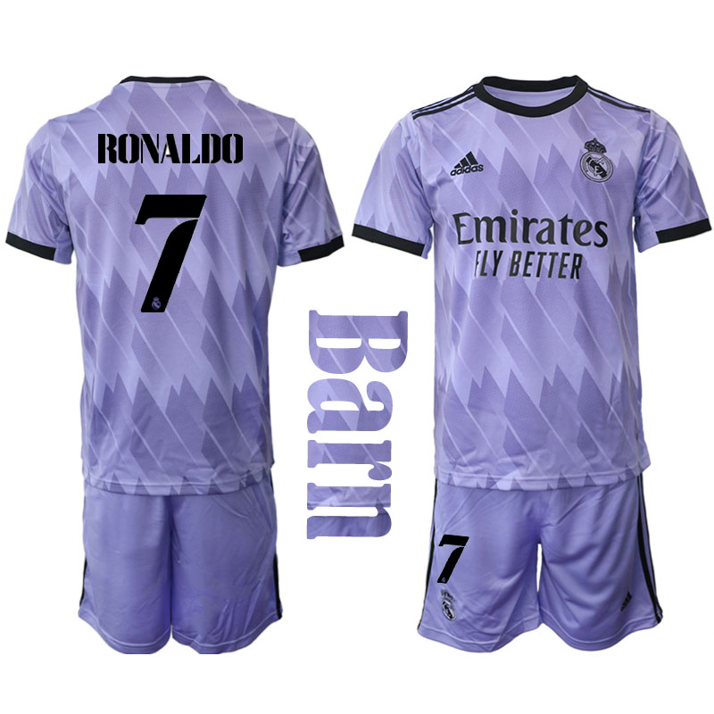 Real Madrid 22 23 Bortatroja Ronaldo #7 för Barn