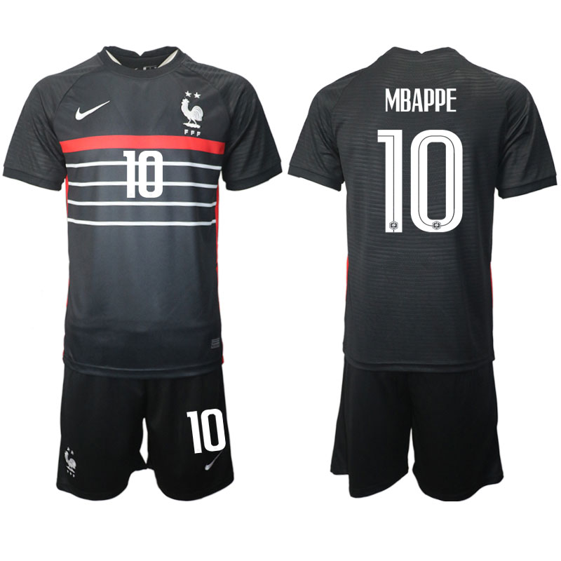 Fotbolls-VM 2022 Frankrike Kylian Mbappé #10 Hemmatröja