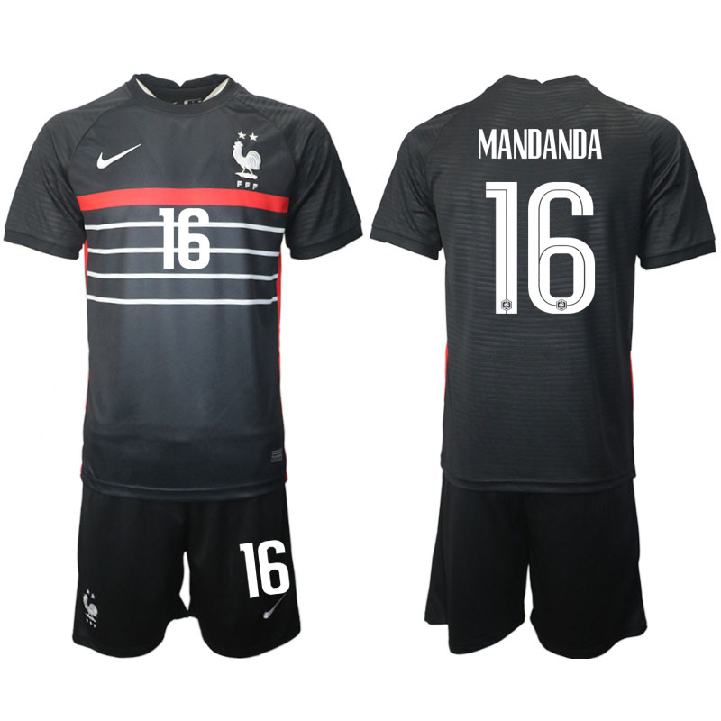 Fotbolls-VM 2022 Frankrike Steve Mandanda #16 Hemmatröja