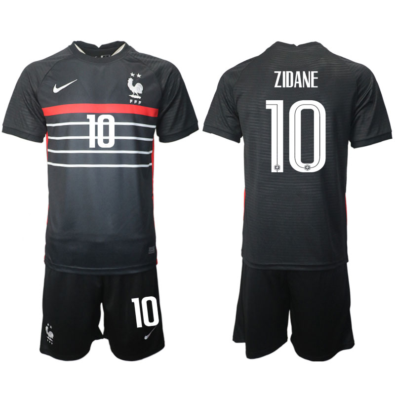 Fotbolls-VM 2022 Frankrike Zinedine Zidane #10 Hemmatröja