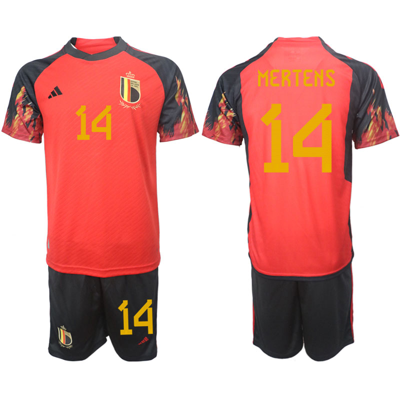 Fotbolls-VM 2022 Landslag Belgien Hemmatröja Dries Mertens #14