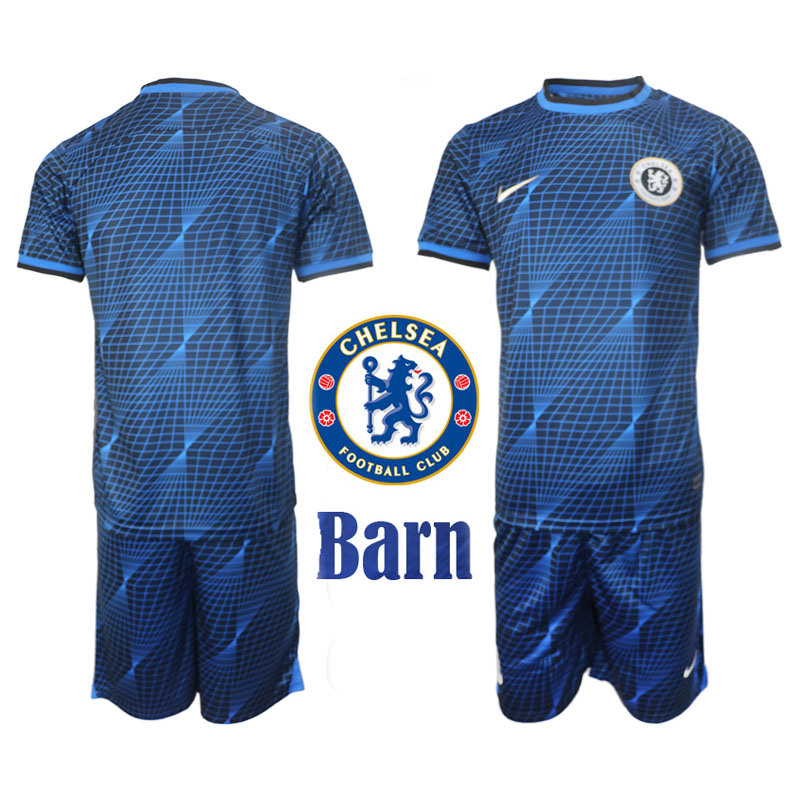 Chelsea FC 2023 24 Bortatroja Fotbollstroja Barn