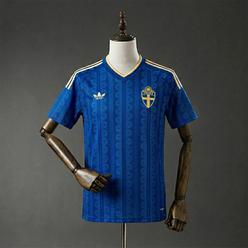 Sverige VM 2026 bortatröja herr blå