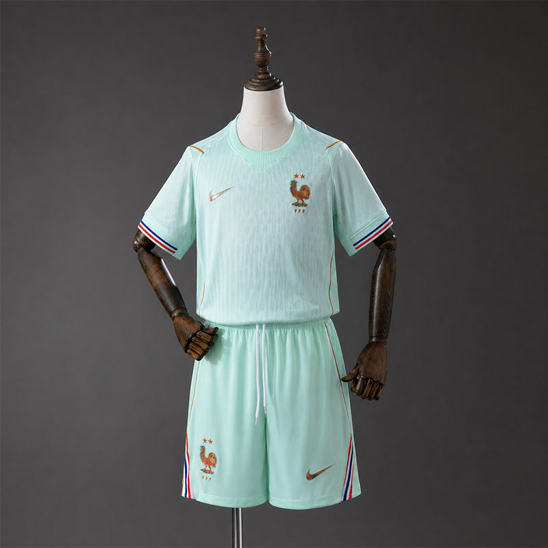 Barn fotbollsställ Frankrike 2026 - bortatröja och shorts set