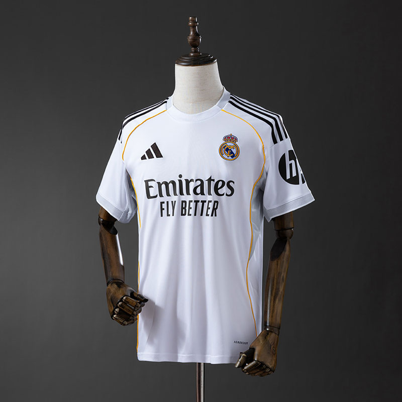 Real Madrid 2025/26 hemmatröja herr – vit fotbollströja