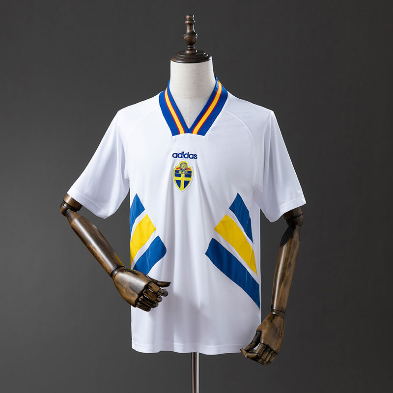 Retro Sverige 94 bortatröja herr - classic fotbollströja VM 1994
