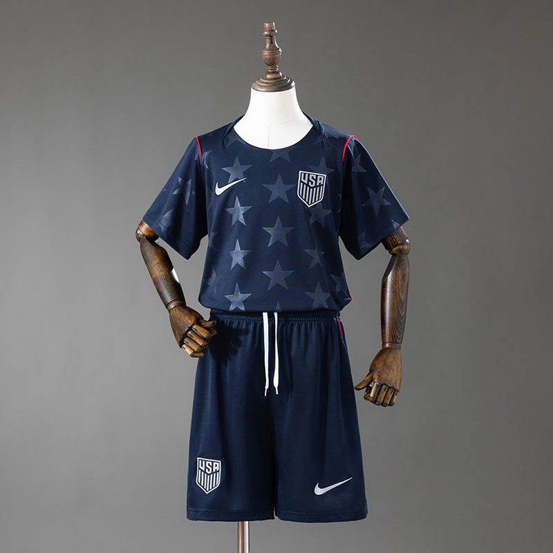USA VM 2026 bortatröja barn set – fotbollströja med shorts barn