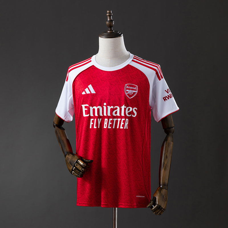 Arsenal 25/26 hemmatröja - röd fotbollströja kortärmad för herr