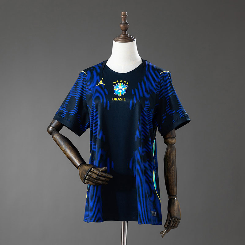 Brasilien 2026 VM fotbollströja dam - bortatröja för kvinnor