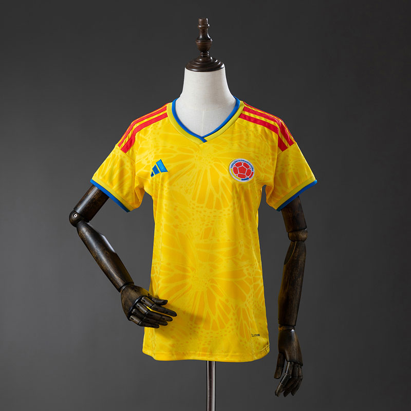 Colombia 2026 hemmatröja för dam - stilren gul VM-tröja