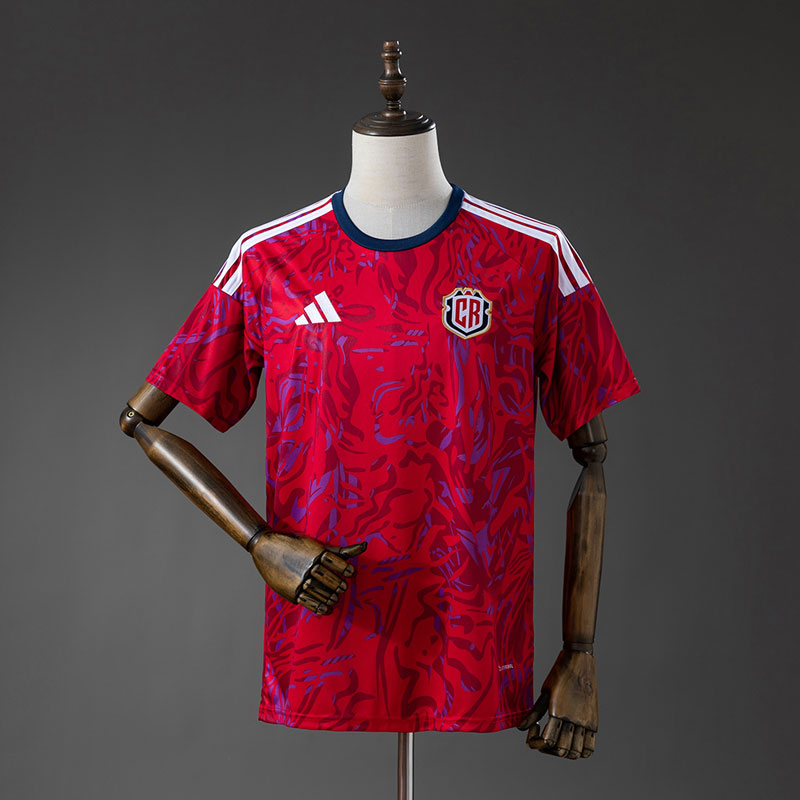 Costa Rica 2026/27 hemmatröja herr - röd kortärmad tröja