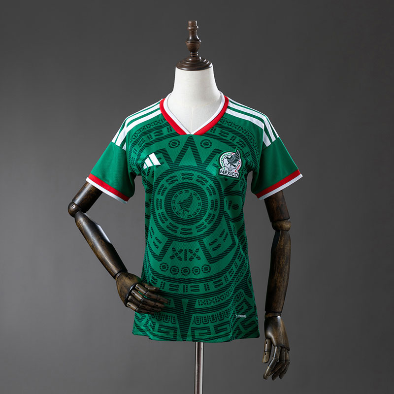 Dam Mexico 2026 hemmatröja - grön VM tröja för damer