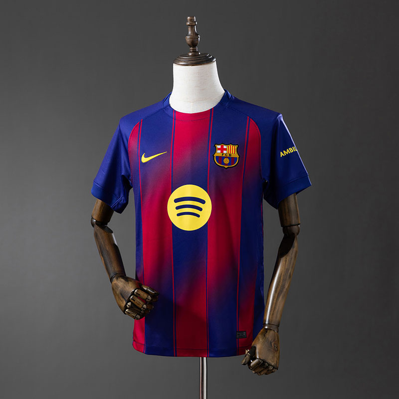 FC Barcelona 25/26 hemmatröja - kortärmad fotbollströja för herr