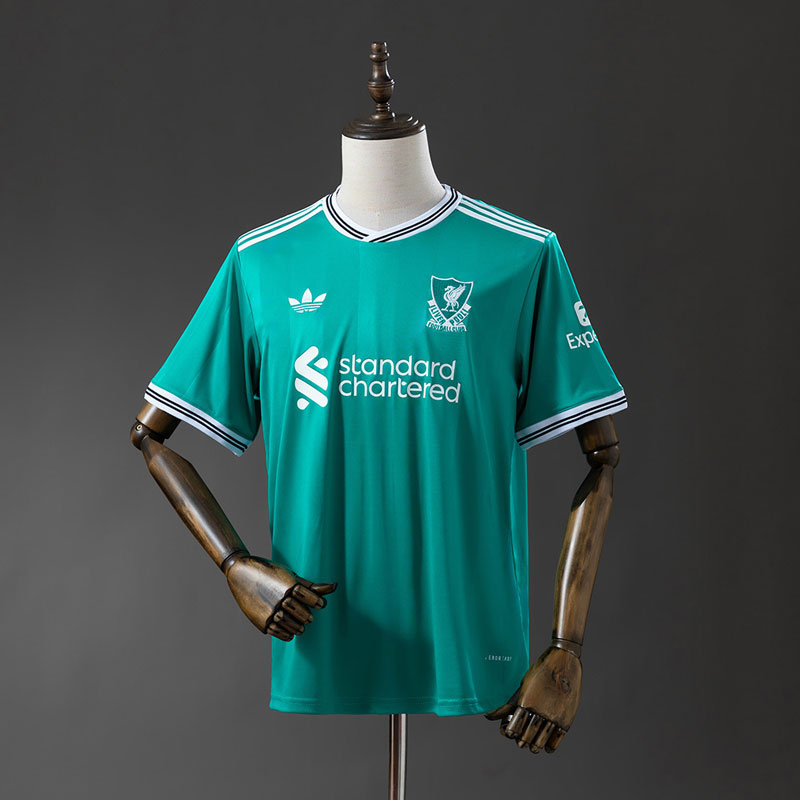 Köp Liverpool tredjetröja 2025/26 - grön herrtröja billigt