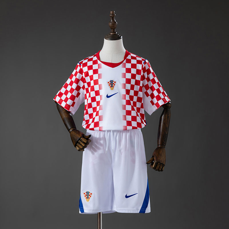 Kroatien VM 2026 barn hemmatröja - fotbollsställ med tröja + shorts