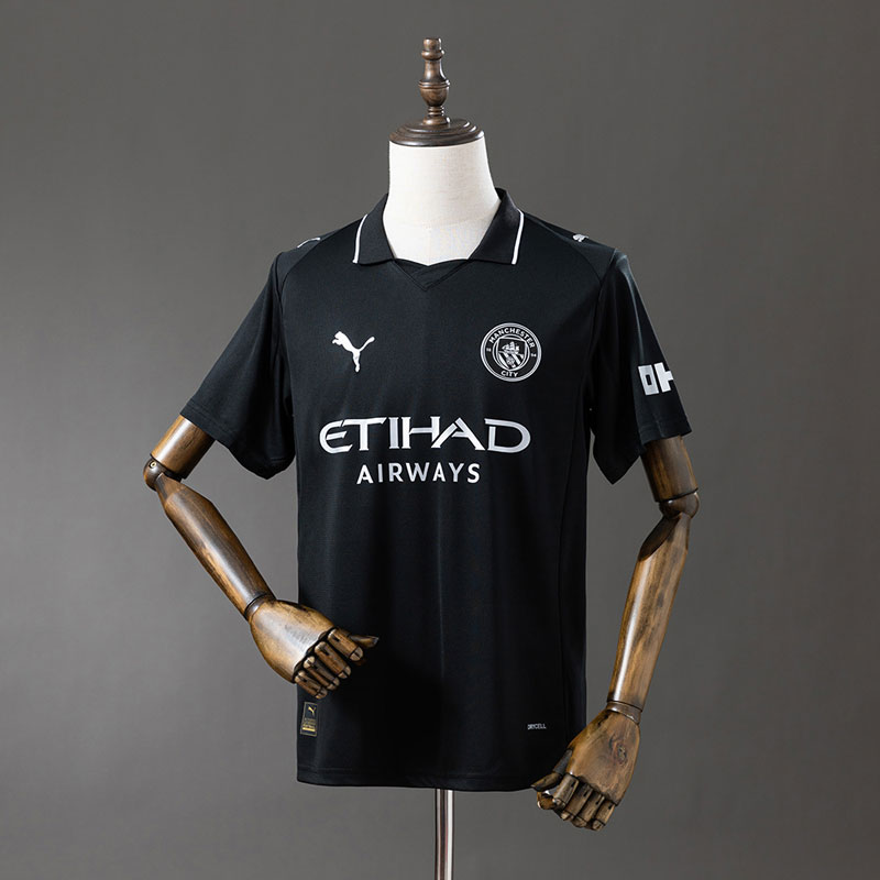 Manchester City bortatröja herr 2025/26 - svart kortärmad tröja