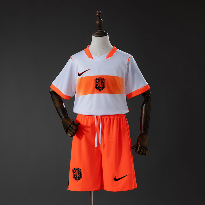 Nederländerna VM 2026 bortatröja för barn - set med shorts