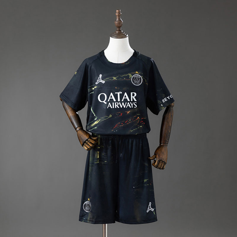 PSG 25/26 Night Edition barnställ - tröja och shorts för barn