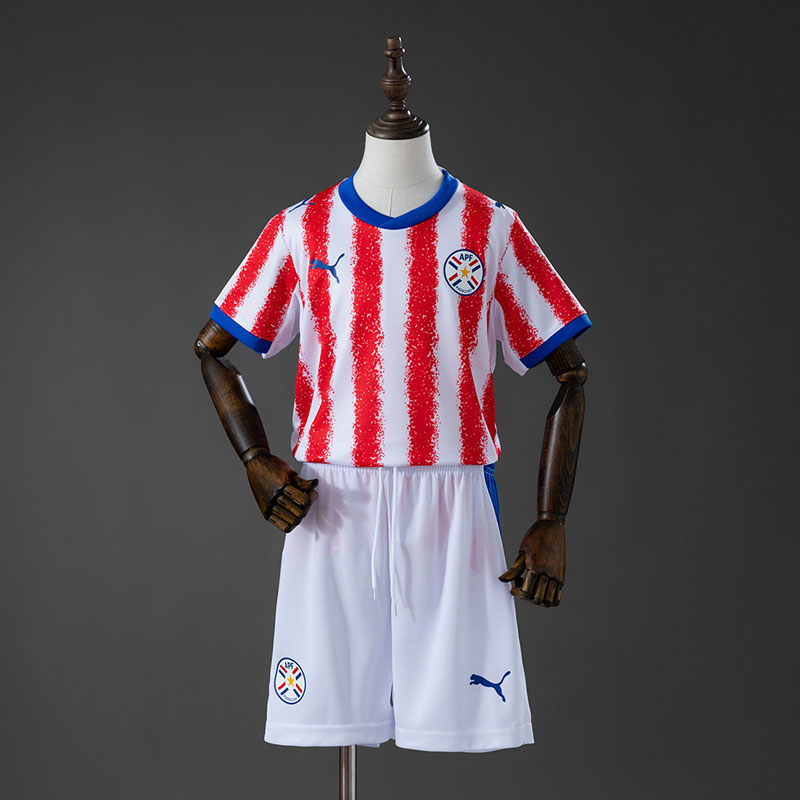 Paraguay hemmatröja och shorts barn VM 2026