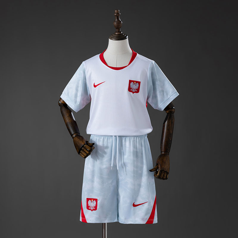 Polen 2026/27 hemmatröja för barn - fotbollströja med shorts