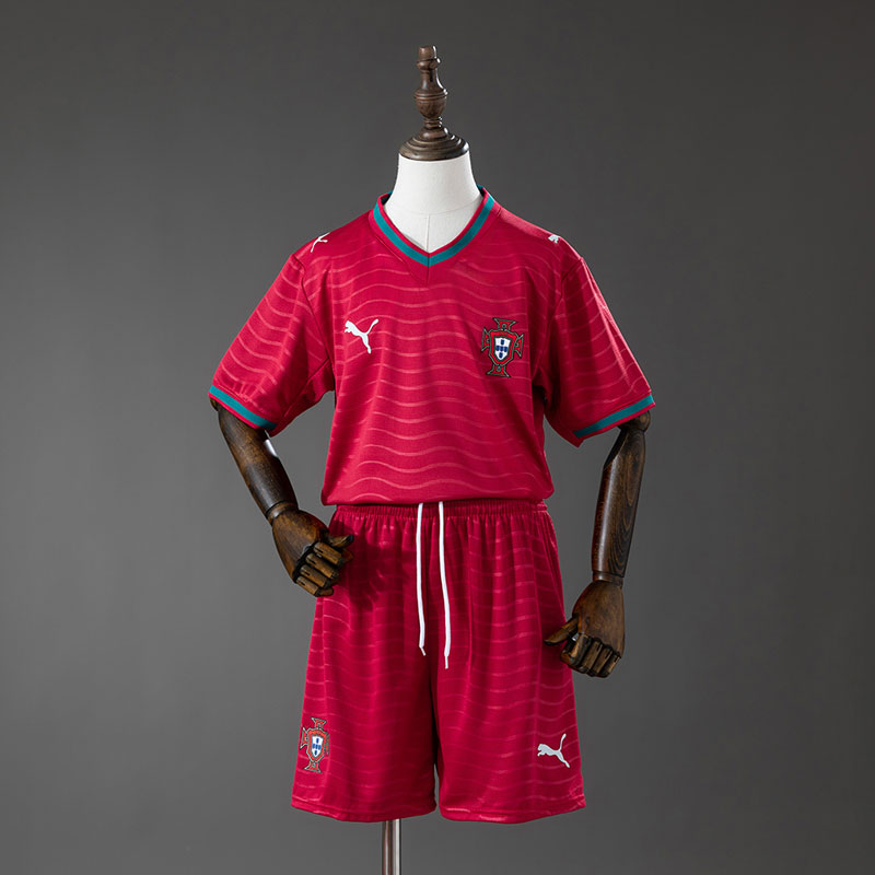 Portugal 2026 hemmatröja barn - fotbollströja och shorts för VM 2026