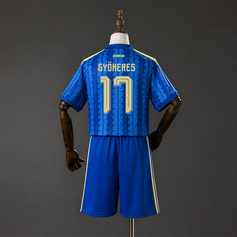 Sverige 2026/27 bortatröja barn - Gyökeres 17 tröja och shorts