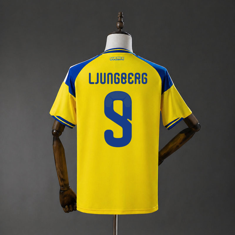 Sverige 2026 hemmatröja - VM-tröja med Ljungberg 9 tryck