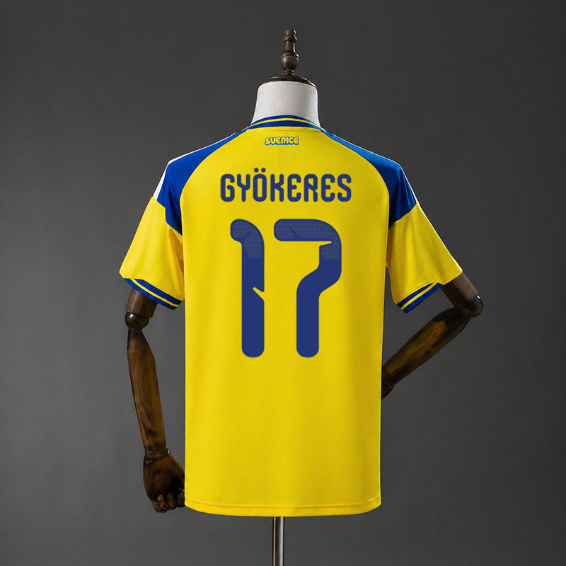 Sverige VM 2026 hemmatröja herr - med Gyökeres 17 tryck