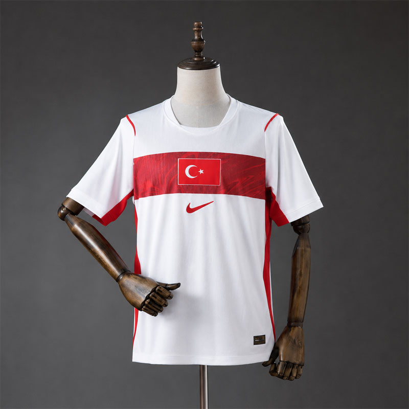 Turkiet bortatröja 2026 - vit fotbollströja herr VM